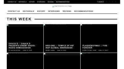 Screenshot preview of rapreviews.com
