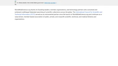 Screenshot preview of worldwidescience.org