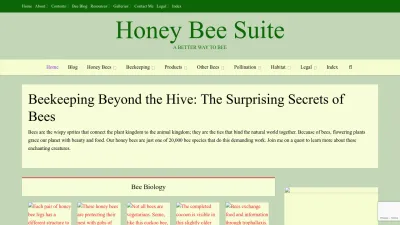 Screenshot preview of honeybeesuite.com