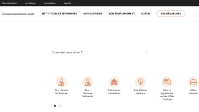 Screenshot preview of toulouse.fr
