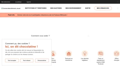 Screenshot of Toulouse.fr