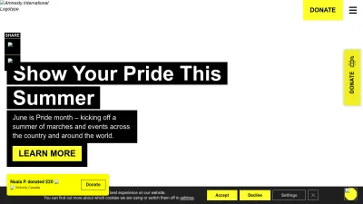 Screenshot preview of amnesty.ca