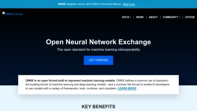 Screenshot preview of onnx.ai