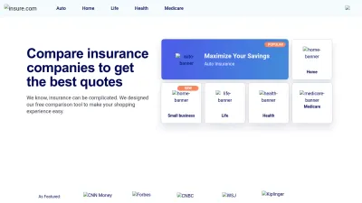 Screenshot preview of insure.com