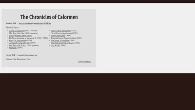 Screenshot preview of calormen.com