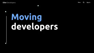 Screenshot preview of developer.uber.com
