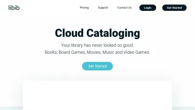 Screenshot preview of libib.com