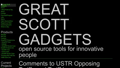 Screenshot preview of greatscottgadgets.com