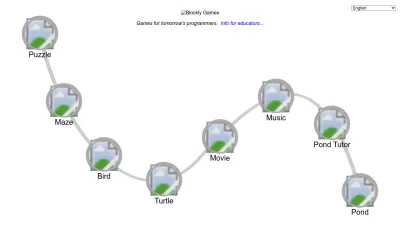 Screenshot preview of blockly.games