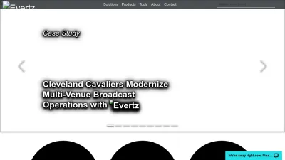 Screenshot preview of evertz.com