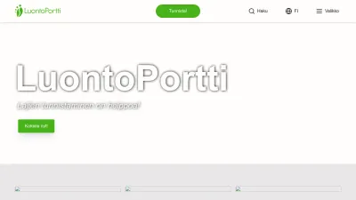 Screenshot preview of luontoportti.com