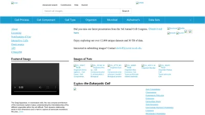 Screenshot preview of cellimagelibrary.org
