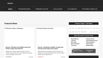Screenshot preview of caughtoffside.com