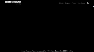 Screenshot preview of londonfashionweek.co.uk