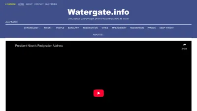 Screenshot preview of watergate.info