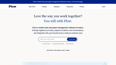 Screenshot preview of getflow.com