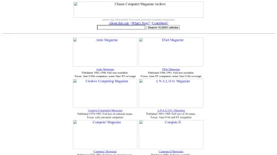 Screenshot preview of atarimagazines.com