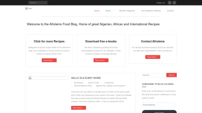 Screenshot preview of afrolems.com