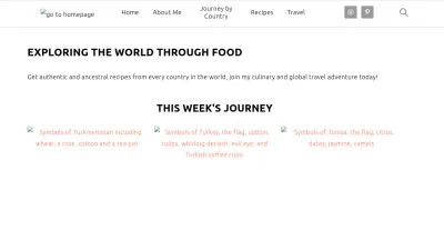 Screenshot preview of internationalcuisine.com