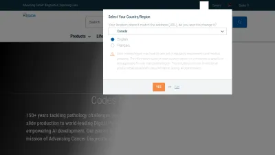Screenshot preview of leicabiosystems.com