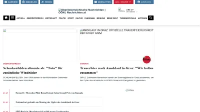 Screenshot preview of nachrichten.at