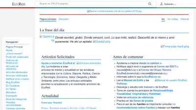 Screenshot preview of ecured.cu