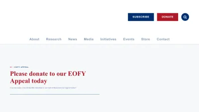 Screenshot preview of australiainstitute.org.au