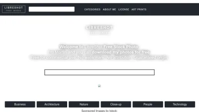 Screenshot preview of libreshot.com