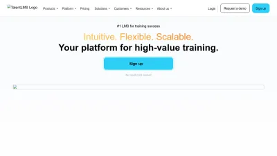 Screenshot preview of talentlms.com