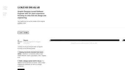 Screenshot preview of lokeshdhakar.com