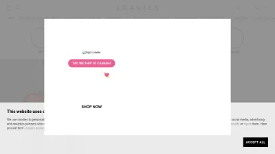 Screenshot preview of loavies.com