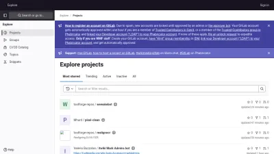 Screenshot preview of gitlab.wikimedia.org