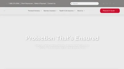Screenshot preview of acentria.com