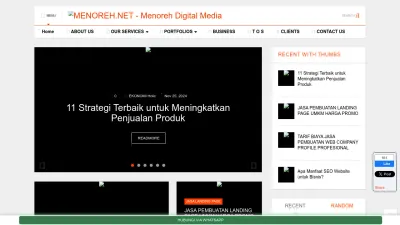 Screenshot preview of menoreh.net
