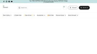 Screenshot preview of inloveartshop.com