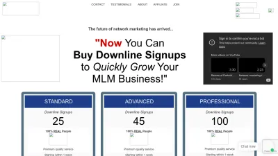 Screenshot preview of prebuiltdownline.com