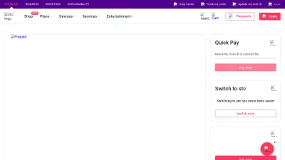 Screenshot preview of stc.com.kw