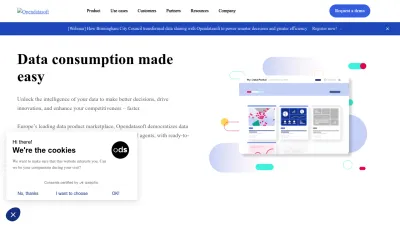 Screenshot preview of opendatasoft.com