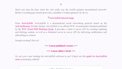 Screenshot preview of activitypub.rocks