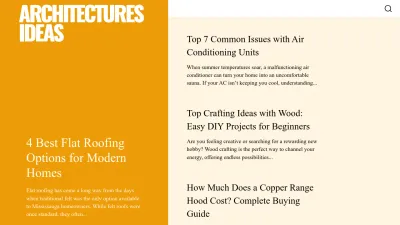 Screenshot preview of architecturesideas.com