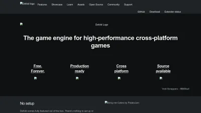 Screenshot preview of defold.com