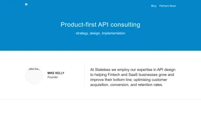 Screenshot preview of stateless.co