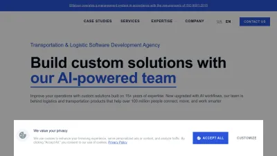 Screenshot preview of stfalcon.com