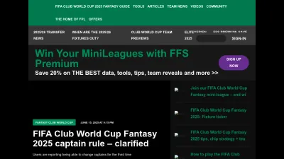 Screenshot preview of fantasyfootballscout.co.uk