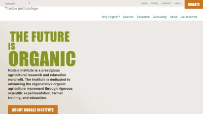 Screenshot preview of rodaleinstitute.org