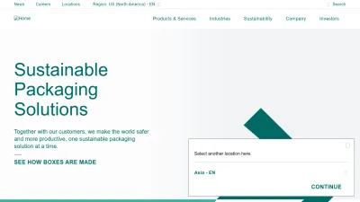 Screenshot preview of internationalpaper.com