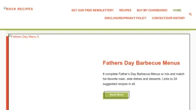 Screenshot preview of rockrecipes.com