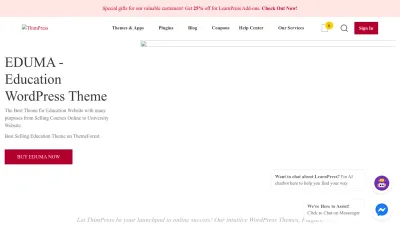 Screenshot preview of thimpress.com