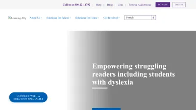 Screenshot preview of learningally.org