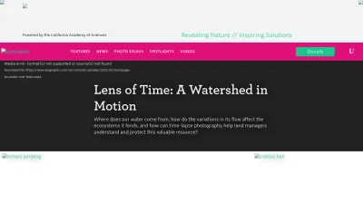 Screenshot preview of biographic.com